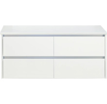 Weißer Waschtischunterschrank mit vier Schubladen