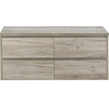 Holz Waschtischunterschrank mit vier Schubladen