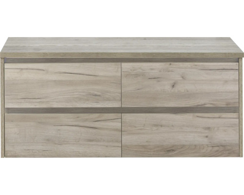 Holz Waschtischunterschrank mit vier Schubladen
