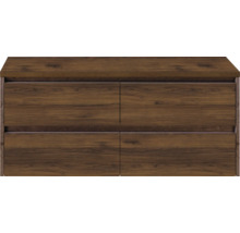 Meuble sous-lavabo avec quatre tiroirs aspect bois