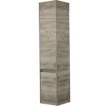 Armoire haute de salle de bain avec motif bois