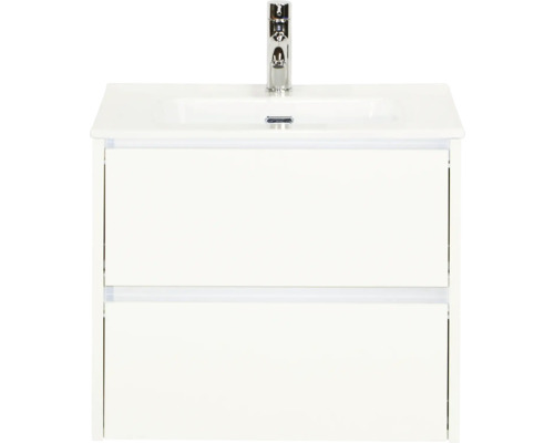 Meuble sous-vasque avec deux tiroirs et robinetterie