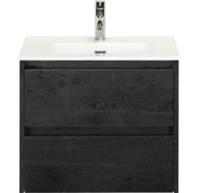 Meuble sous-lavabo avec deux tiroirs et lavabo