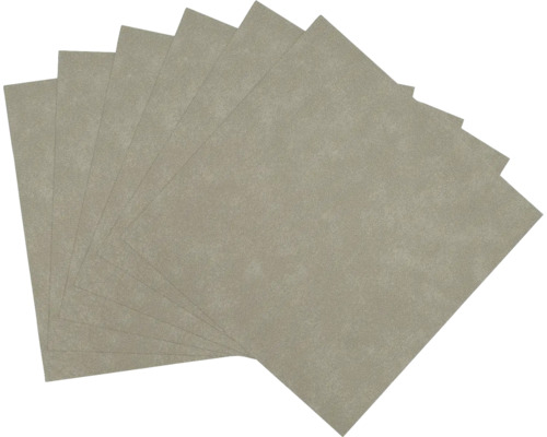 Stapel grauer Vinylbodenfliesen