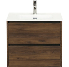 Meuble sous-lavabo avec deux tiroirs et lavabo