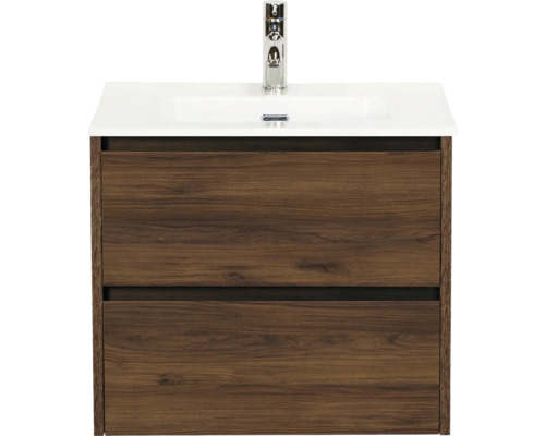 Meuble sous-lavabo avec deux tiroirs et lavabo