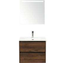 Ensemble de meubles de salle de bains avec miroir et meuble sous-vasque