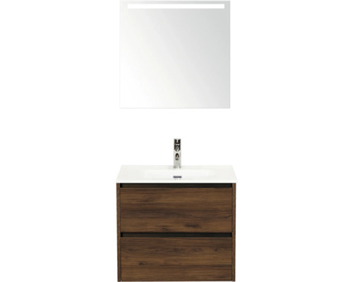 Ensemble de meubles de salle de bains avec miroir et meuble sous-vasque