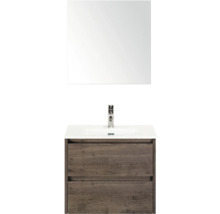 Meuble-lavabo avec miroir et meuble sous-vasque