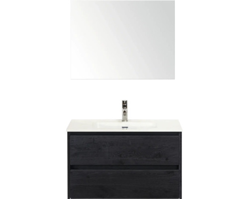 Combinaison de meuble-lavabo avec lavabo et miroir pour la salle de bain