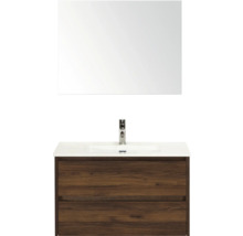 Waschtisch mit Spiegel und Unterschrank