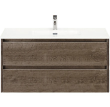 Waschtischunterschrank mit zwei Schubladen und Waschbecken