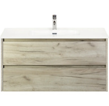 Meuble sous-lavabo avec deux tiroirs et lavabo