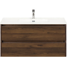 Meuble sous-lavabo avec deux tiroirs et lavabo à poser