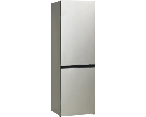 Kibernetik D9470293NF Kühl- und Gefrierkombination BxHxT 60x185x60 cm silber Freistehender Kühl- und Gefrierschrank