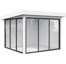 Gartenhaus mit Glasfront und Flachdach