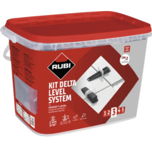 Kit de nivellement de carreaux Rubi dans un seau