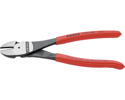 Knipex Seitenschneider mit Chrom-Vanadium-Stahl und 2,5 mm Kapazität
