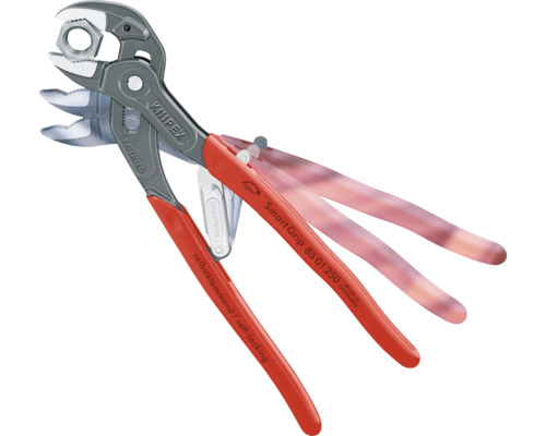 Knipex SmartGrip Wasserpumpenzange mit Betätigung in verschiedenen Positionen