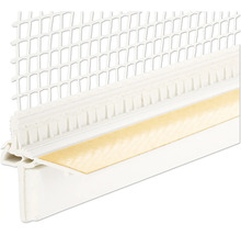 Baumit Anputzdichtleiste Roma Hart-und Weich-PVC selbstklebend mit Gewebe (12,5 mm) für Vorbaurollläden 2400 x 9,5 mm