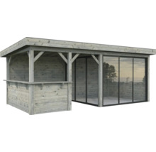 Holz Gartenhaus mit Schiebefenstern