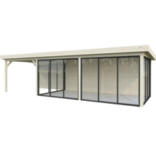 Holz Gartenhaus mit Schiebetüren