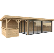 Holz Gartenhaus mit Fenster und Theke