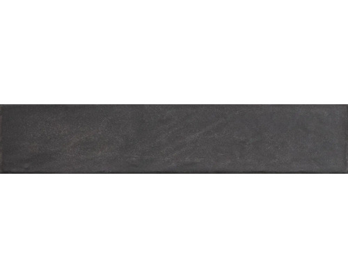 Wandfliese Ainsa antracita matt 5x25cm Dunkle, längliche Wandfliese aus Steinzeug