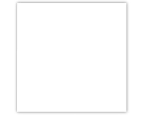 form&style Steingut Wandfliese weiss glänzend 14,8 x 14,8 x 0,6 cm Weisses Bild für die Produktplatzierung bei Hornbach.