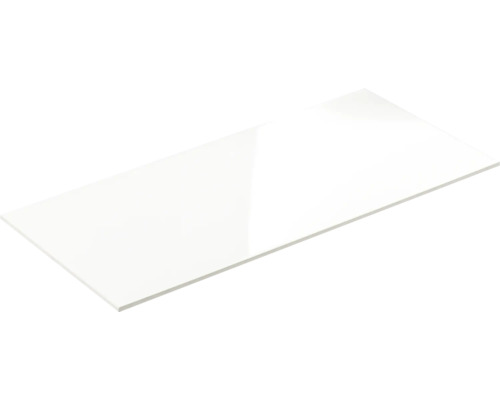 form&style Steingut Wandfliese OLBIA weiss glänzend 30 x 60 x 0,8 cm Arbeitsplatte