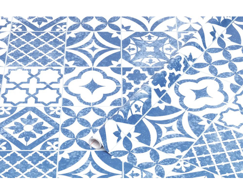 Rouleau de papier peint vinyle avec motif de carreaux