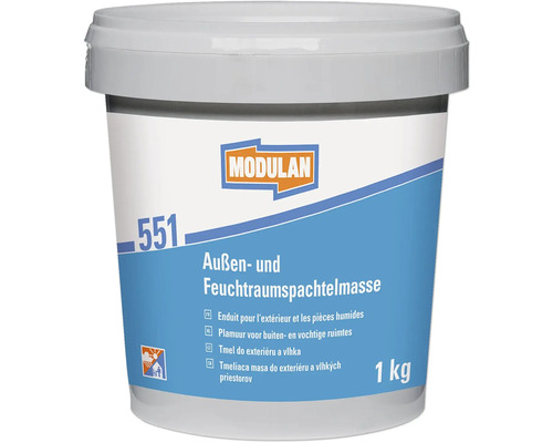 MODULAN 550 Reparaturspachtelmasse aussen weiss 1 kg