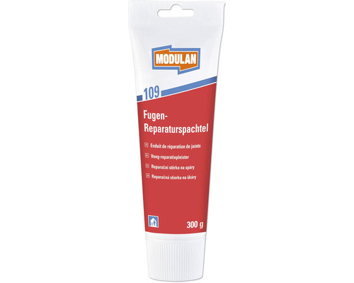 Enduit de réparation pour joints MODULAN 109 blanc 300 g Enduit de réparation de joints en conditionnement de 300 grammes