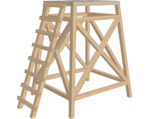 Hochsitz aus Holz mit Leiter