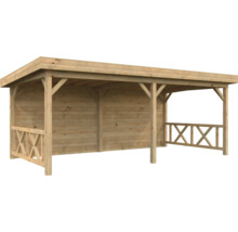 Holzunterstand für den Garten