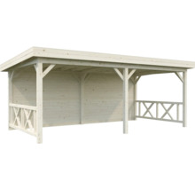 Holzunterstand mit Flachdach für den Aussenbereich