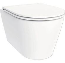 WC suspendu avec couvercle