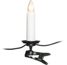 Guirlande lumineuse électrique avec bougies et pinces pour décoration de Noël