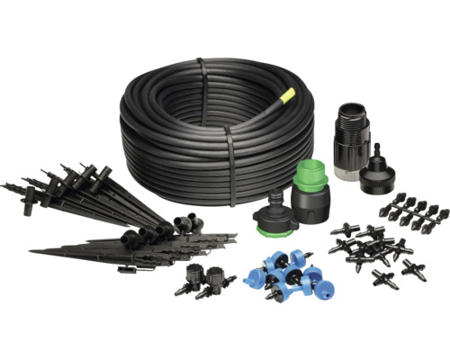 Tuyau d''arrosage avec système d''irrigation et accessoires