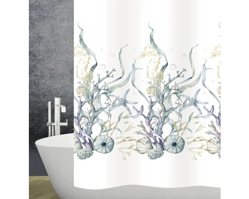 Duschvorhang Mit Blumenmotiv – 180x180 Cm, Wasserdichtes Polyester, Inkl. 12 Haken, Motiv: Vogel & Pflanze