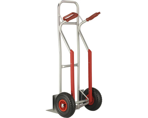 Diable en aluminium avec deux poignées et pneus