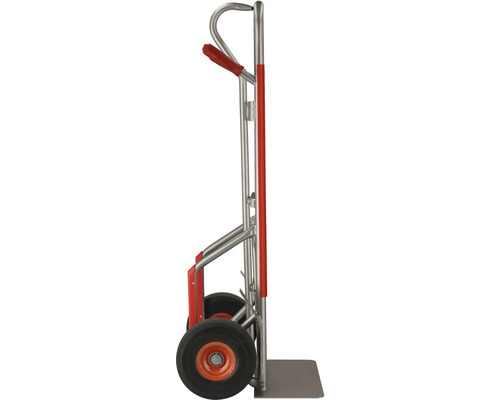 Diable en métal avec roues et poignées