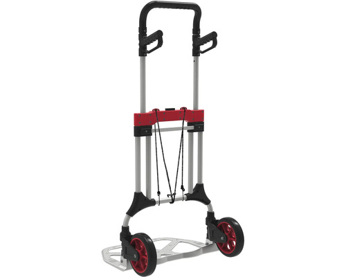 Diable avec poignée réglable et roues rouges