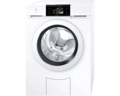 Lave-linge V-ZUG AdoraWaschen V4000 OptiDos capacité 8 kg 1600 t/min tirant droite 1104200009 Machine à laver blanche avec affichage numérique
