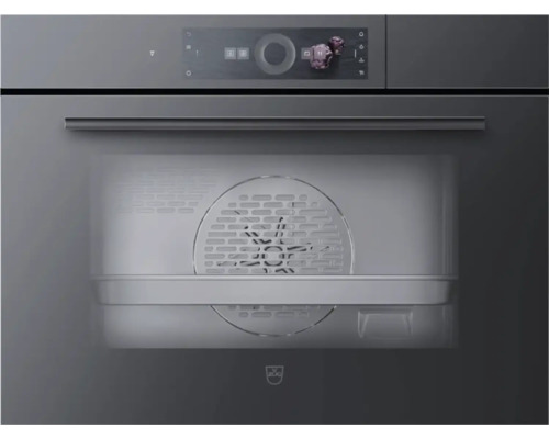 V-ZUG CombiSteamer V6000 45 Einbau Steamer BxH 60x45 cm schwarz 2303200003 Detailansicht eines ZUG-Einbaubackofens mit Touchdisplay