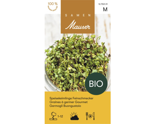 Samen Mauser graines germées en mélange gourmet 200 g Graines à germer Gourmet Mauser