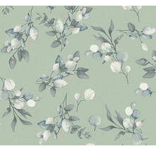 Tapete mit Eukalyptusblattmuster