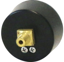 Détail de raccordement du manomètre avec adaptateur en laiton