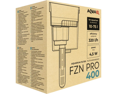 Emballage du filtre d''aquarium Aquael FZN PRO 400