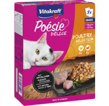 Vitakraft Poésie Délice Sélection de volaille nourriture pour chats, lot de 8